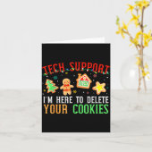 Christmas Tech Suprt Here To Delete Cookies Xmas M Kaart (Gele Bloem)