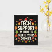 Christmas Tech Suprt Here To Delete Cookies Xmas M Kaart (Gele Bloem)