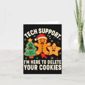 Christmas Tech Suprt Here To Delete Cookies Xmas M Kaart (Voorkant)