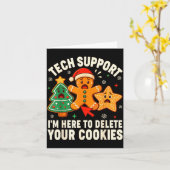 Christmas Tech Suprt Here To Delete Cookies Xmas M Kaart (Gele Bloem)