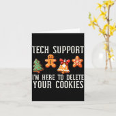 Christmas Tech Suprt Here To Delete Cookies Xmas M Kaart (Gele Bloem)