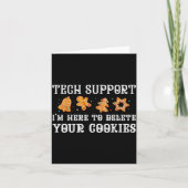 Christmas Tech Suprt Here To Delete Cookies Xmas M Kaart (Voorkant)
