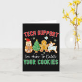 Christmas Tech Suprt Here To Delete Cookies Xmas M Kaart (Gele Bloem)
