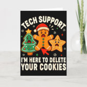 Christmas Tech Suprt Here To Delete Cookies Xmas M Kaart (Voorkant)