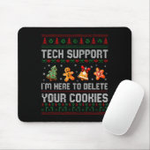Christmas Tech Suprt Here To Delete Cookies Xmas M Muismat (Met muis)