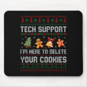 Christmas Tech Suprt Here To Delete Cookies Xmas M Muismat (Voorkant)