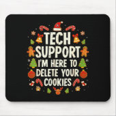 Christmas Tech Suprt Here To Delete Cookies Xmas M Muismat (Voorkant)