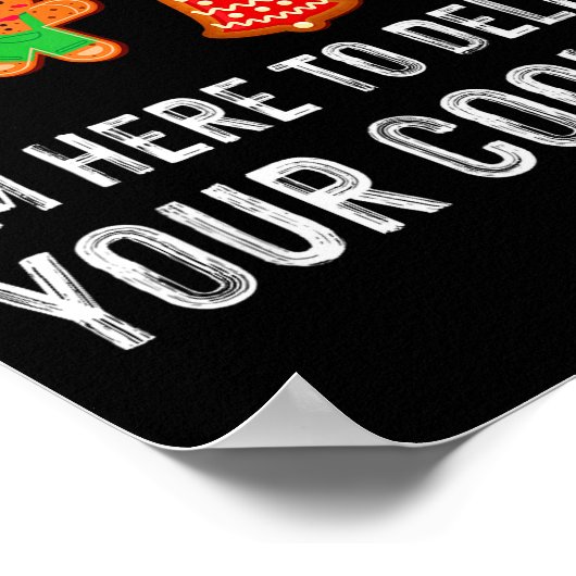 Christmas Tech Suprt Here To Delete Cookies Xmas M Poster (Hoek)