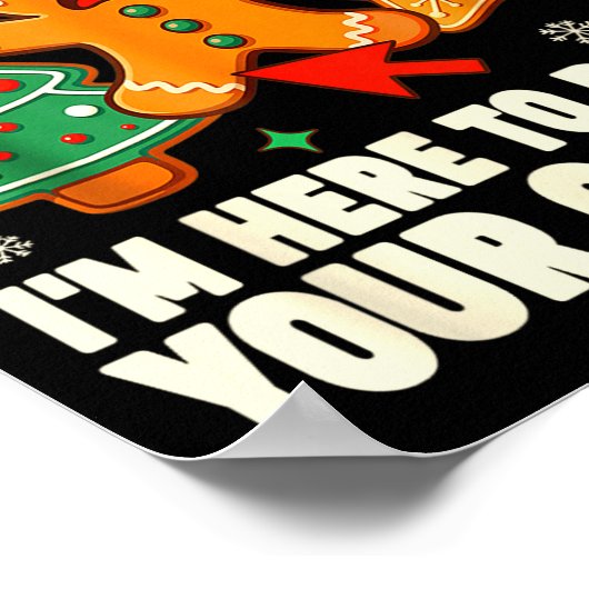 Christmas Tech Suprt Here To Delete Cookies Xmas M Poster (Hoek)