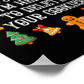 Christmas Tech Suprt Here To Delete Cookies Xmas M Poster (Hoek)