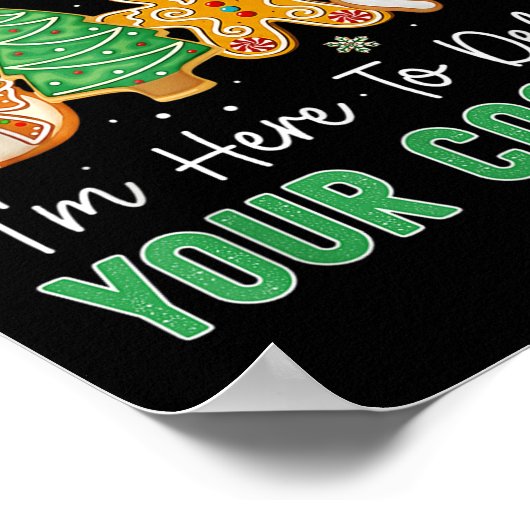 Christmas Tech Suprt Here To Delete Cookies Xmas M Poster (Hoek)