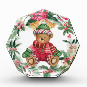 Christmas Teddy Bear Fotoblok (Voorkant)