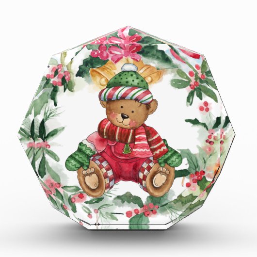 Christmas Teddy Bear Fotoblok (Voorkant)
