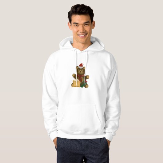 Christmas Teddy Bear Hoodie (Voorkant volledig)