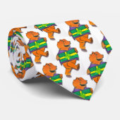 CHRISTMAS TEDDY BEAR MET GIFT stropdas (Opgerold)