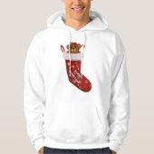 Christmas Teddy Bear Stocking Hoodie (Voorkant)