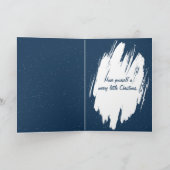 Christmas Teddy Bear Watching Santa Kaart (Binnen)