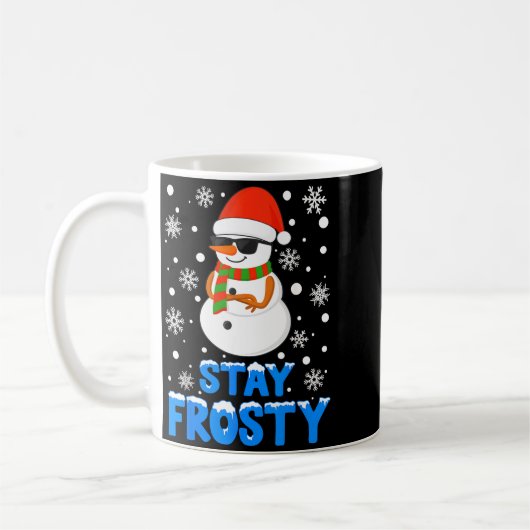 Christmas Tee Funny Frosty Xmas Cool Snowman Women Koffiemok (Links)