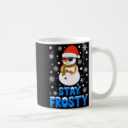 Christmas Tee Funny Frosty Xmas Cool Snowman Women Koffiemok (Rechts)