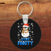 Christmas Tee Funny Frosty Xmas Cool Snowman Women Sleutelhanger (Voorkant)