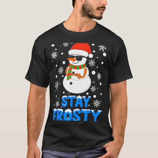 Christmas Tee Funny Frosty Xmas Cool Snowman Women T-shirt (Voorkant)