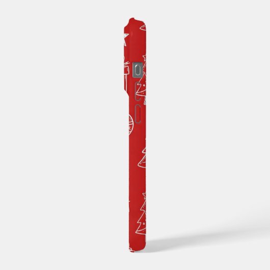 Christmas texture with festive elements iPhone hoesje (Linkerkant)