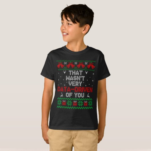 Christmas That Wasn't Very Data Drive Of You Xmas  T-shirt (Voorkant volledig)
