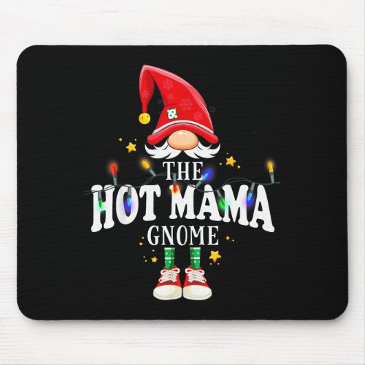 Christmas The Hot Mama Gnome X-mas Matching Pjs Muismat (Voorkant)
