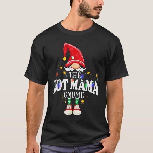 Christmas The Hot Mama Gnome X-mas Matching Pjs T-shirt (Voorkant)