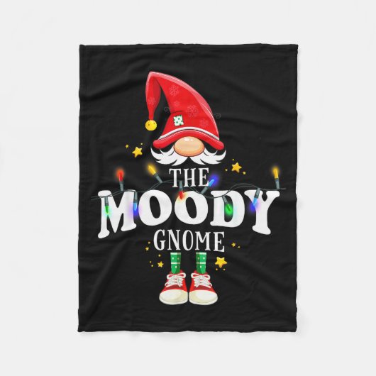 Christmas The Moody Gnome X-mas Matching Pjs Fleece Deken (Voorkant)