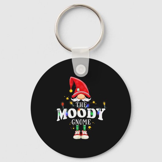 Christmas The Moody Gnome X-mas Matching Pjs Sleutelhanger (Voorkant)