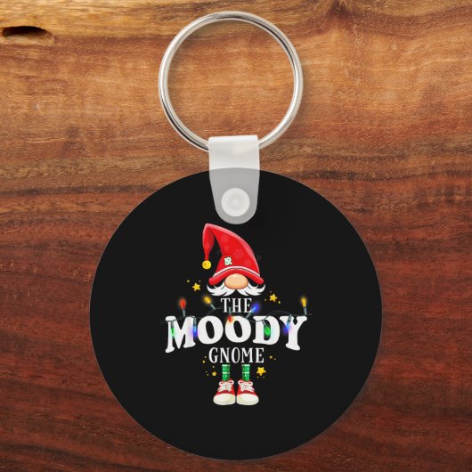 Christmas The Moody Gnome X-mas Matching Pjs Sleutelhanger (Voorkant)