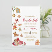 Christmas The Most ONEderful Winter 1st Birthday  Kaart (Staand voorkant)