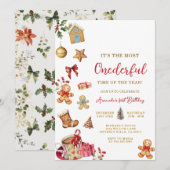 Christmas The Most ONEderful Winter 1st Birthday  Kaart (Voorkant / Achterkant)