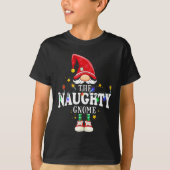 Christmas The Naughty Gnome X-mas Matching Pjs  T-shirt (Voorkant)