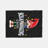 Christmas The Scrapbooking Gnome X-mas Matching Pj Fleece Deken (Voorkant (Horizontaal))