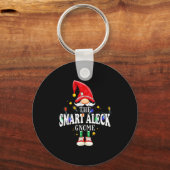 Christmas The Smart Aleck Gnome X-mas Matching Pjs Sleutelhanger (Voorkant)