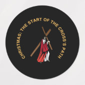 Christmas: The Start of the Cross's Path Labels (Design 2)