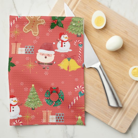 christmas theedoek (Quarter Fold)