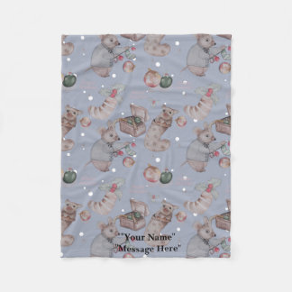 Christmas Theme baby fleece blanket