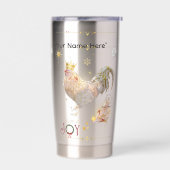 Christmas Theme Boganhues print  Geïsoleerde Drinkbeker (Links)