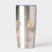 Christmas Theme Boganhues print  Geïsoleerde Drinkbeker (Achterkant)