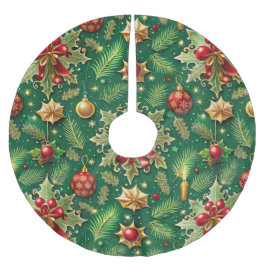 Christmas Theme Festive Colorful Pattern Kerstboom Rok