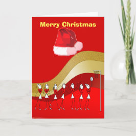 Christmas Theme Netball Feestdagen Kaart