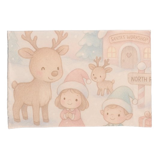 Christmas Theme pillowcases - Children's Rooms  Kussensloop (Voorkant-Rechts)