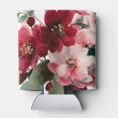  Christmas Themed Red Floral Wedding  Blikjeskoeler (Achterkant)