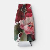  Christmas Themed Red Floral Wedding  Flesjeskoeler (Achterkant)