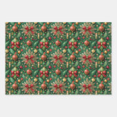 Christmas-themed three festive patterns inpakpapier vel (Voorkant 2)