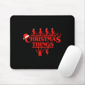 Christmas Things Red Lettering Bike Squad Holiday Muismat (Met muis)