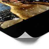 Christmas Thinking Monkey Meme Brainrot Xmas Gift  Poster (Hoek)